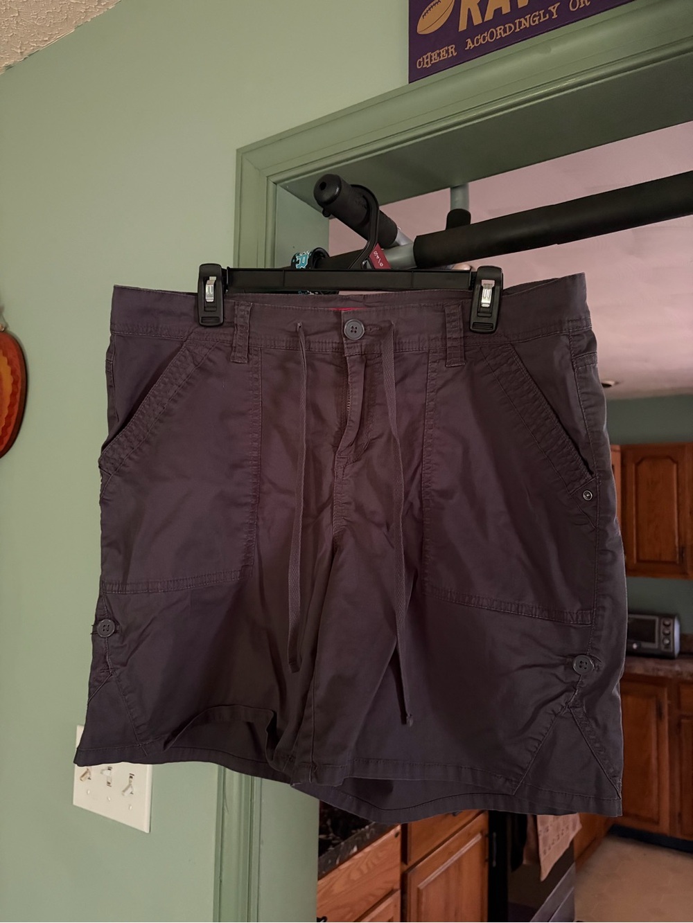 Women’s Charcoal Utility Cargo Shorts - Unionbay